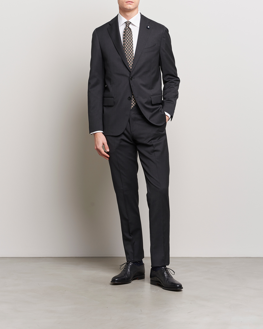 Heren | Lardini | Lardini | Wool Suit Grey