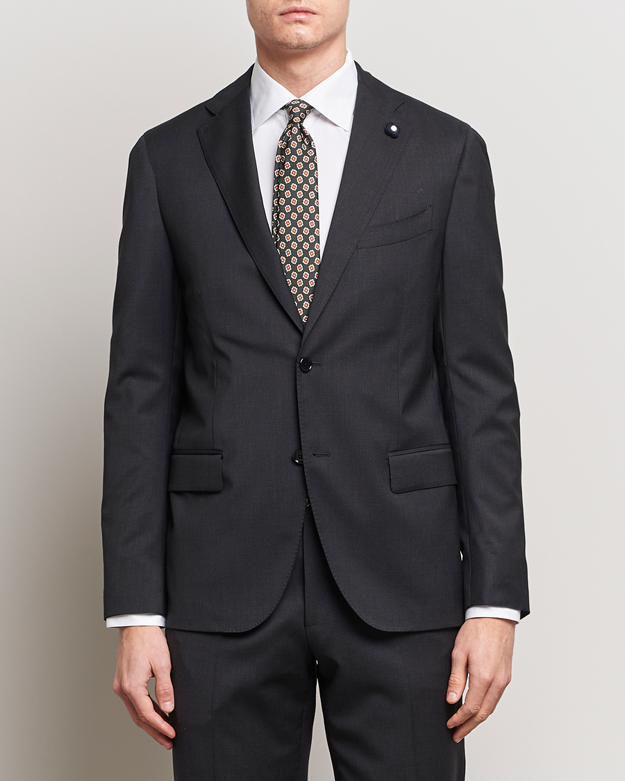 Heren | Italian Department | Lardini | Wool Suit Grey