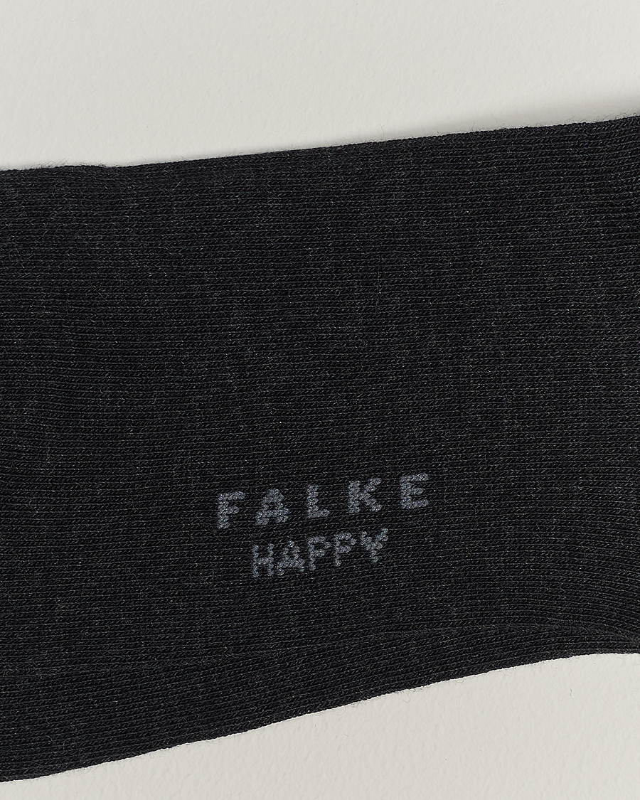 Heren | Ondergoed | Falke | 6-pack Happy Cotton Socks Anthracite Melange