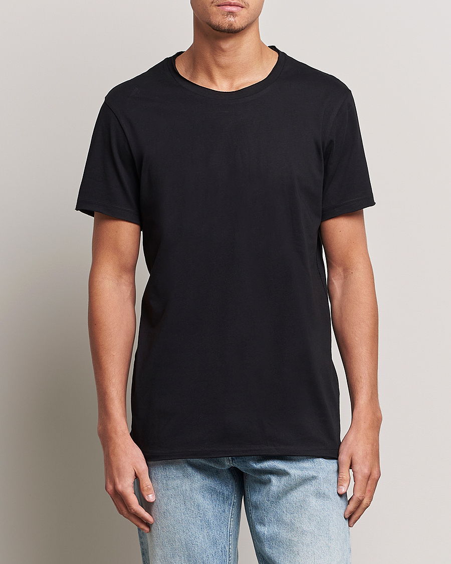 Heren | T-shirts | Bread & Boxers | 3-pack Crew Neck Relaxed Black