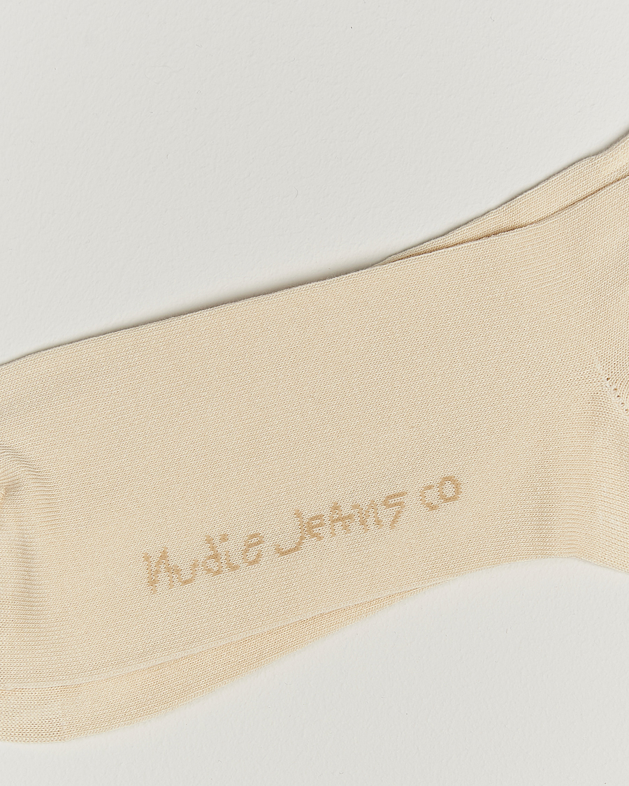 Heren | Ondergoed | Nudie Jeans | 3-pack Amundsson Tennis Socks Off White/Black