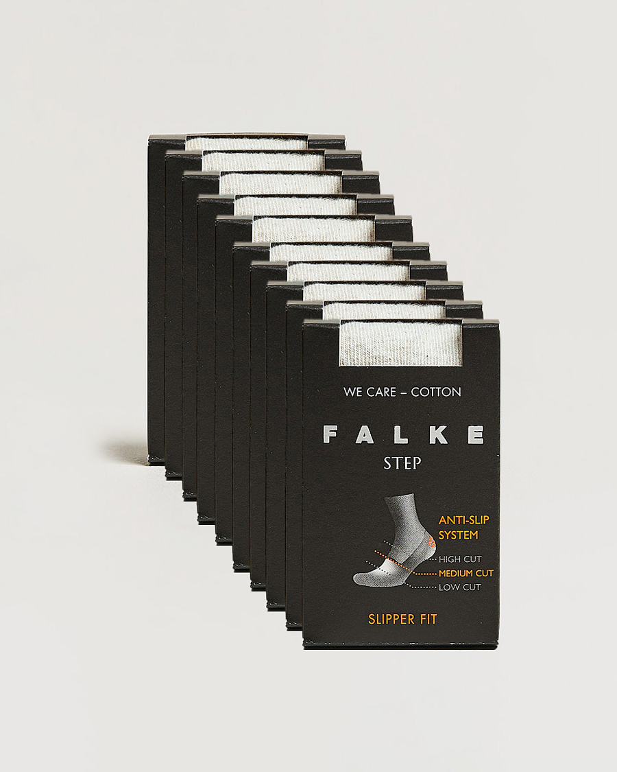 Heren | Ondergoed | Falke | 10-pack Step In Box Loafer Socks White