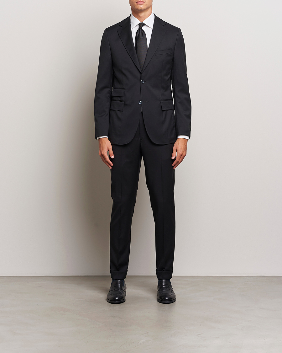 Heren | Pakken | Morris | Heritage Prestige Wool Suit Black