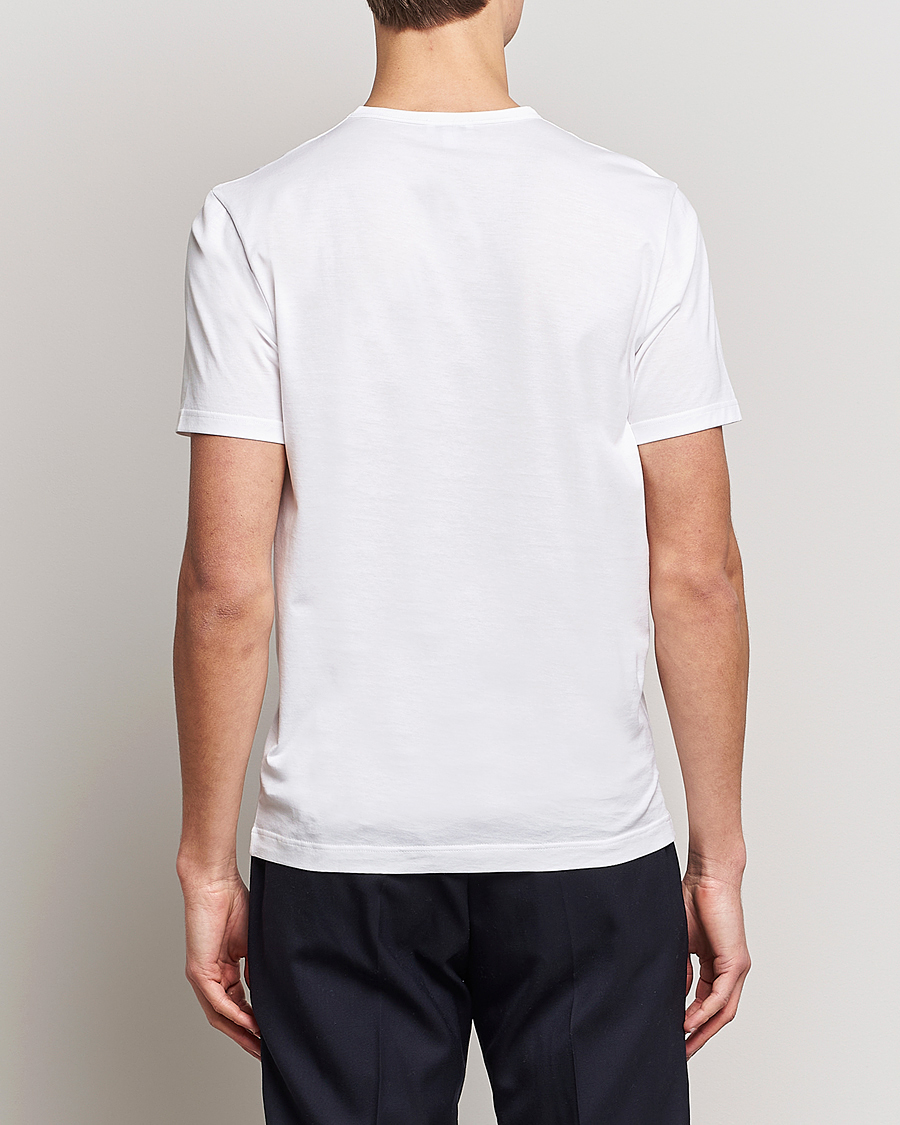 Heren | T-shirts | Sunspel | 3-Pack Crew Neck Q82 Cotton T-Shirt White