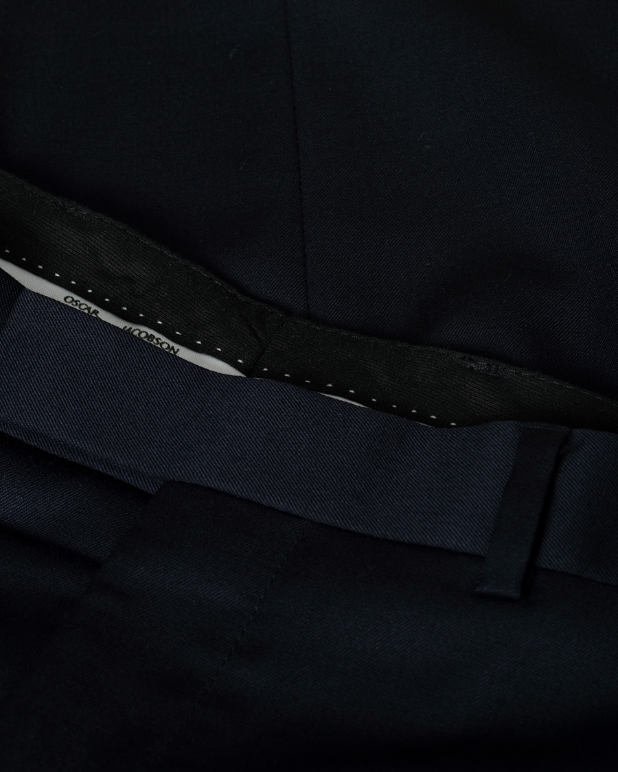 Heren | Oscar Jacobson Dave Kostymbyxa 100% Wool Navy 92 | Pre-owned | Oscar Jacobson Dave Kostymbyxa 100% Wool Navy 92
