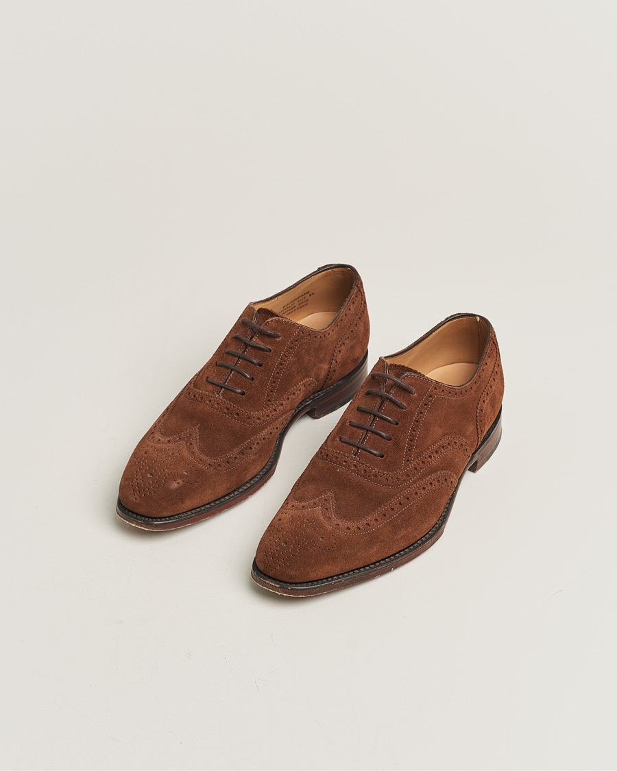 Heren | Pre-owned Schoenen | Pre-owned | Loake 1880 Buckingham Brogue Brown Suede UK6,5 - EU40,5