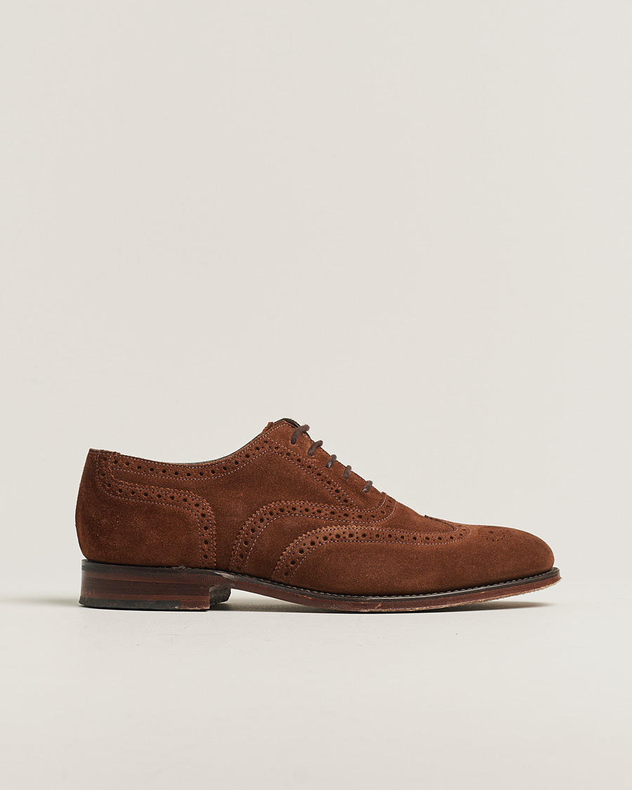Heren | Pre-owned Schoenen | Pre-owned | Loake 1880 Buckingham Brogue Brown Suede UK6,5 - EU40,5