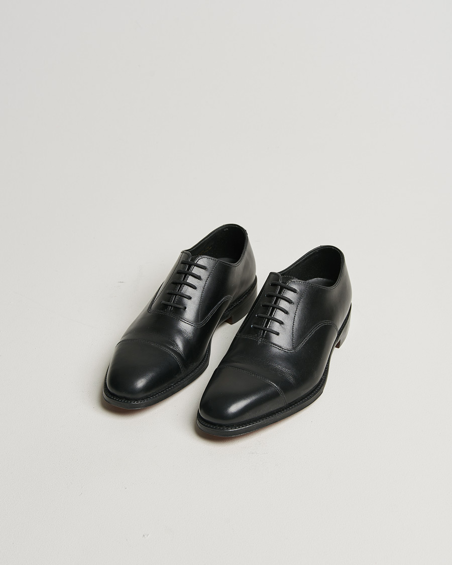 Heren | Loake 1880 Aldwych Oxford Black Calf | Pre-owned | Loake 1880 Aldwych Oxford Black Calf
