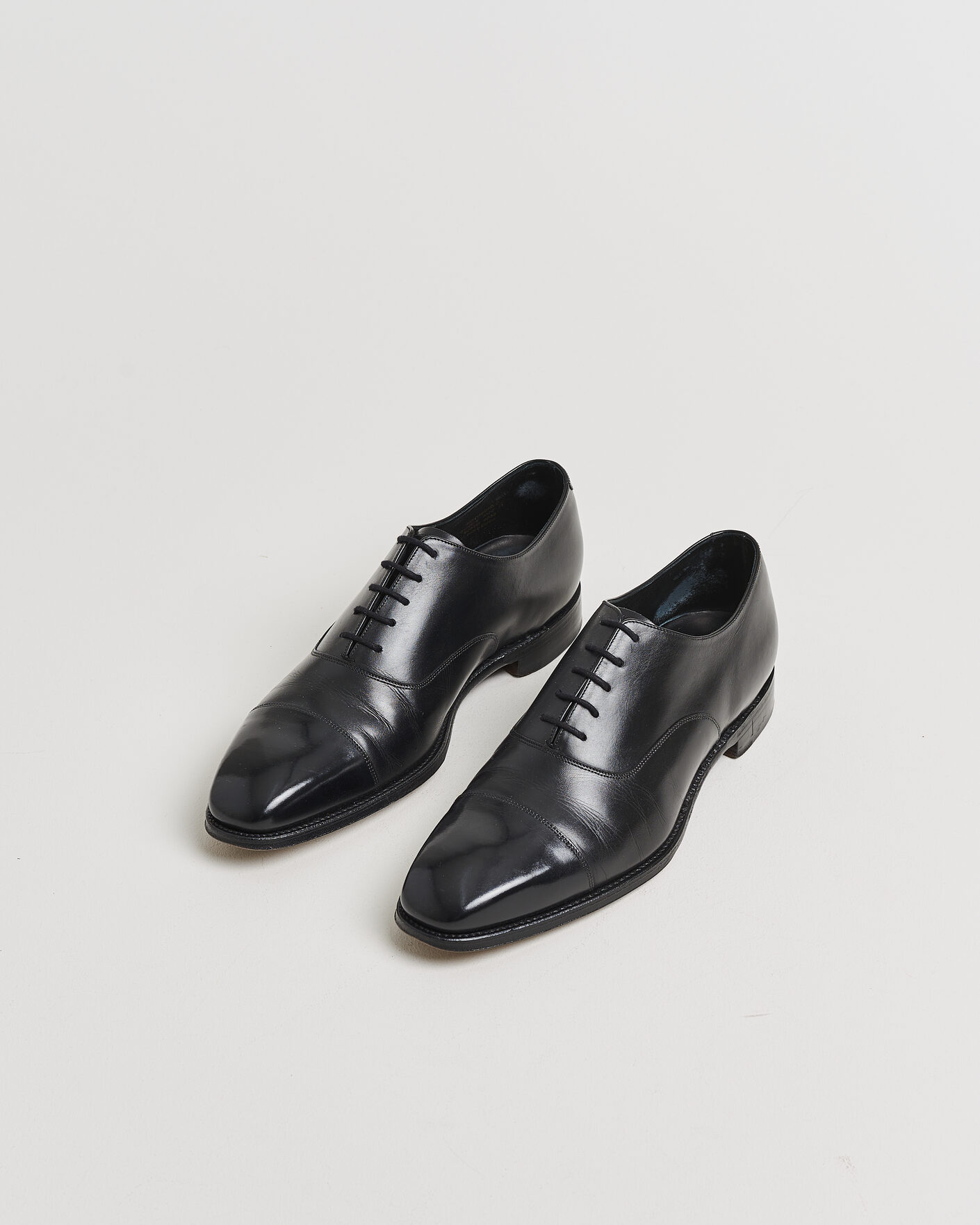 Heren | Pre-owned Goodyear genaaide schoenen | Pre-owned | Loake 1880 Rothschild Oxford Black Calf UK11 - EU45