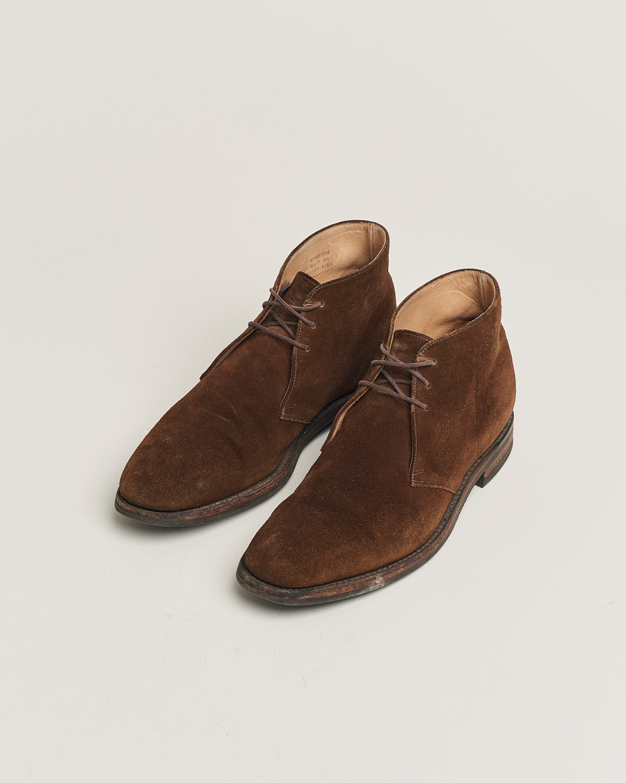 Heren | Loake 1880 Kempton Boot Brown Suede | Pre-owned | Loake 1880 Kempton Boot Brown Suede