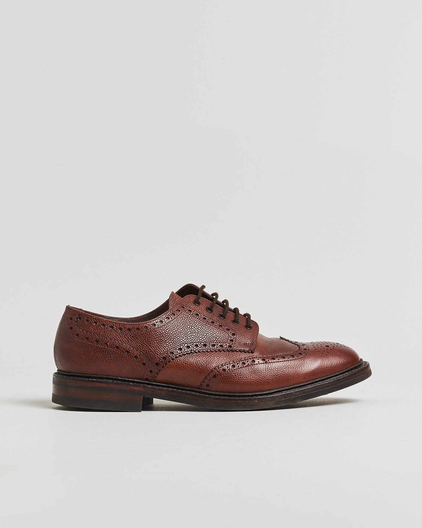 Heren | Pre-owned Goodyear genaaide schoenen | Pre-owned | Loake 1880 Badminton Brogue Dark Brown Grain UK10,5 - EU44,5