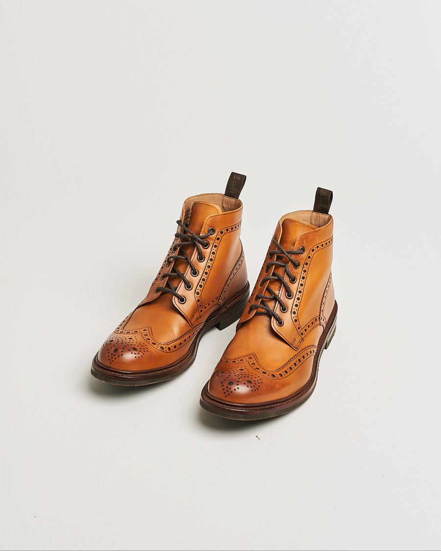 Heren | Loake 1880 Bedale Boot Tan Burnished Calf | Pre-owned | Loake 1880 Bedale Boot Tan Burnished Calf