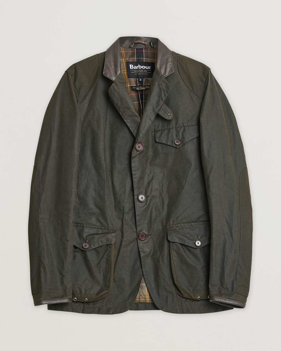 Heren | Barbour Lifestyle Beacon Sports Jacket Olive | Pre-owned | Barbour Lifestyle Beacon Sports Jacket Olive