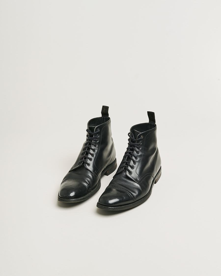Heren | Loake 1880 Hyde Boot Black Calf | Pre-owned | Loake 1880 Hyde Boot Black Calf