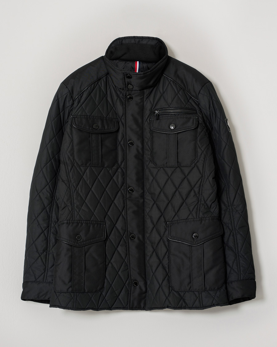 Heren | Hackett AMR Quilted 4-Pocket Jacket Black L | Pre-owned | Hackett AMR Quilted 4-Pocket Jacket Black L