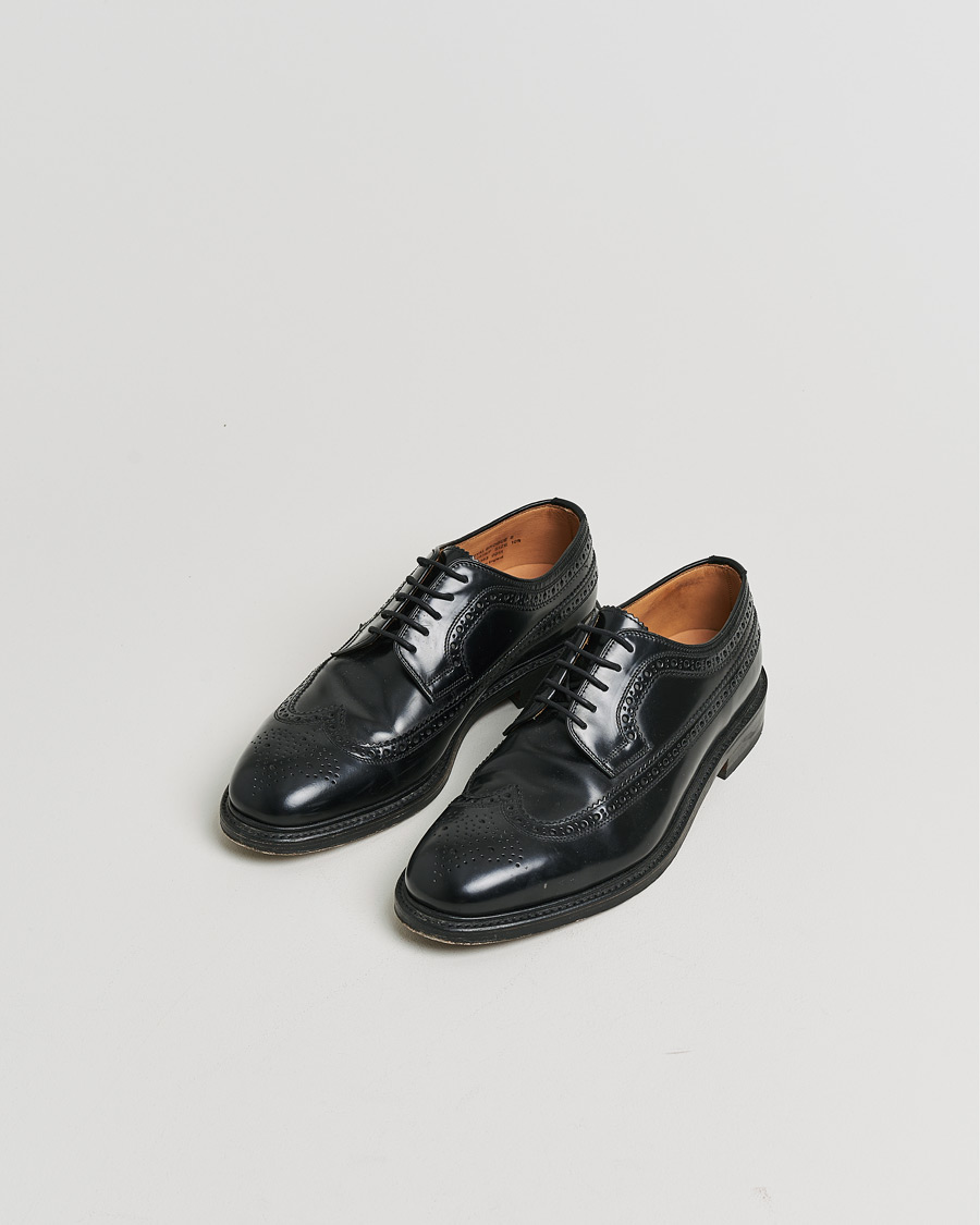 Heren | Pre-owned Goodyear genaaide schoenen | Pre-owned | Loake Shoemakers Royal Brogue Black Polished Calf UK10,5 - EU44,5