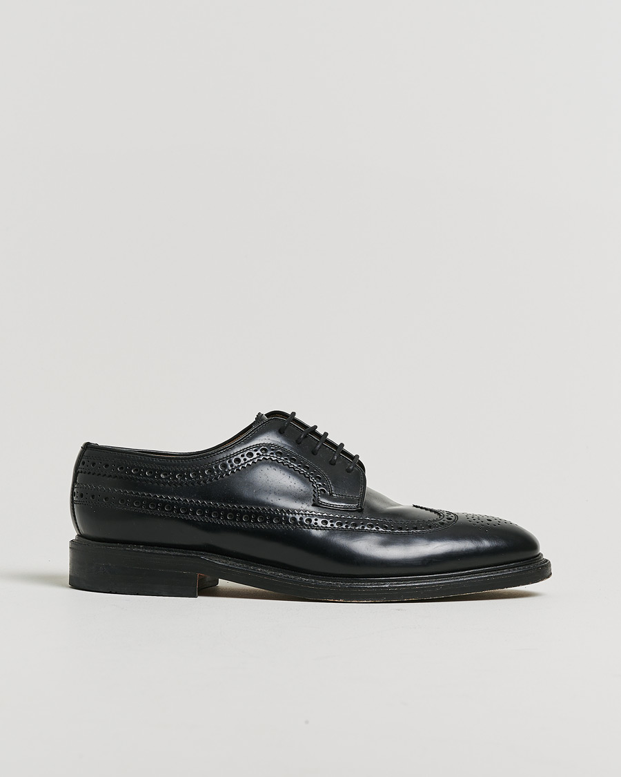 Heren | Pre-owned Goodyear genaaide schoenen | Pre-owned | Loake Shoemakers Royal Brogue Black Polished Calf UK10,5 - EU44,5