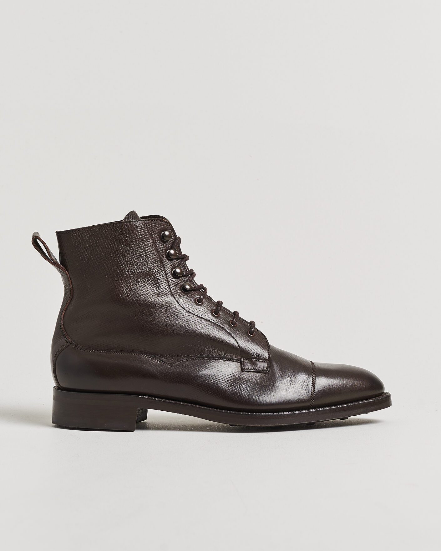 Heren | Pre-owned Goodyear genaaide schoenen | Pre-owned | Edward Green Galway Grained Boot Dark Brown Utah Calf UK10,5 - EU45