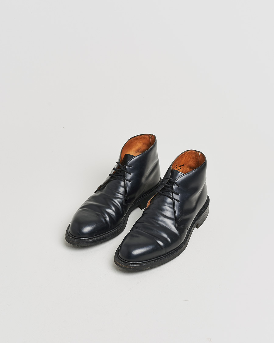 Heren | Pre-owned Goodyear genaaide schoenen | Pre-owned | Crockett & Jones Holborn Chukka Black Calf UK8 - EU42