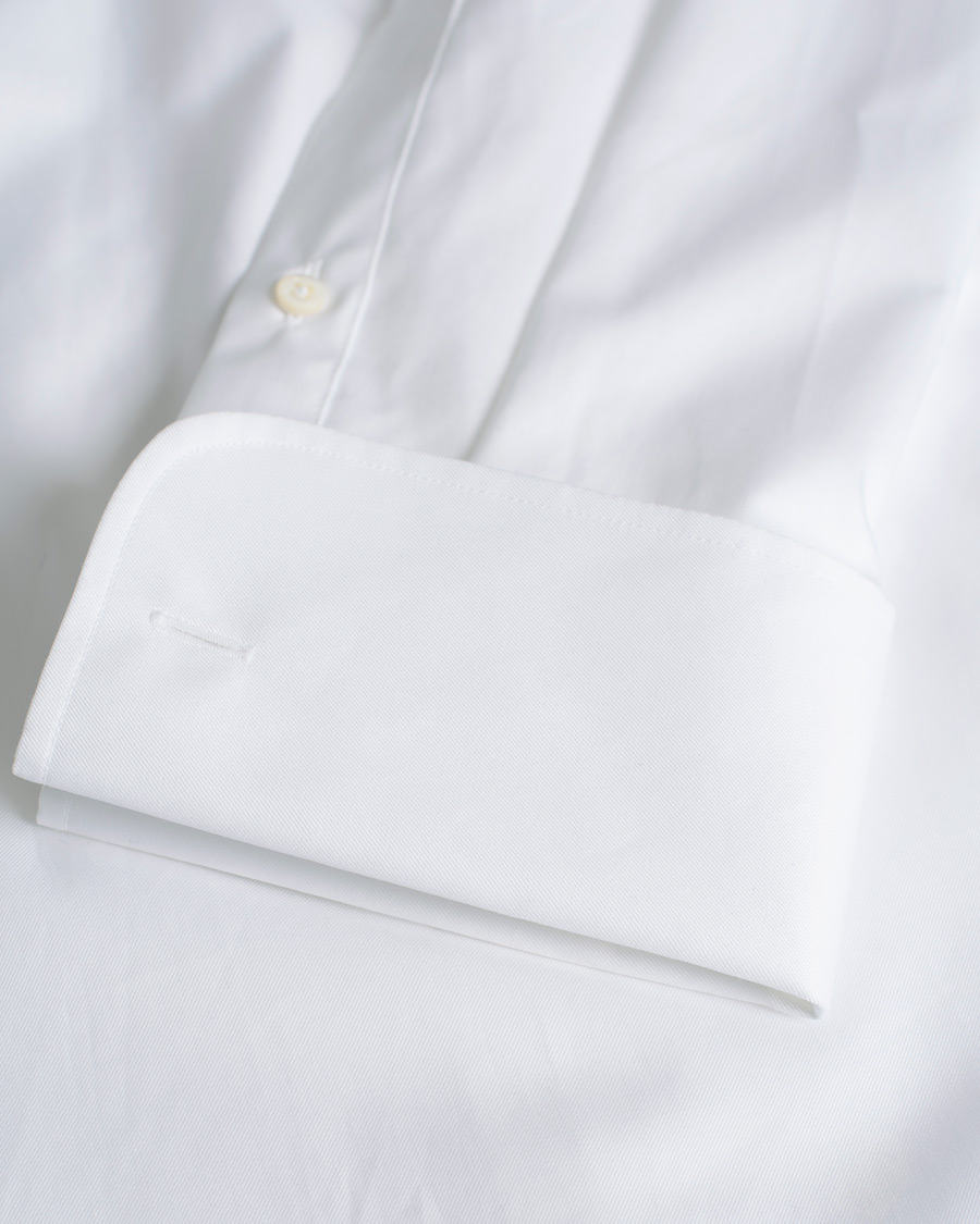 Heren | Stenströms Slimline Smoking Shirt White | Pre-owned | Stenströms Slimline Smoking Shirt White