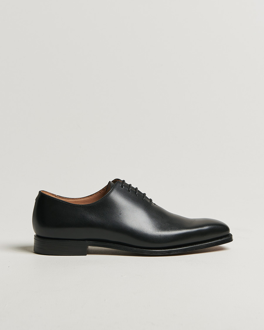 Heren | Crockett & Jones Alex Wholecut Oxford Black Calf | Pre-owned | Crockett & Jones Alex Wholecut Oxford Black Calf