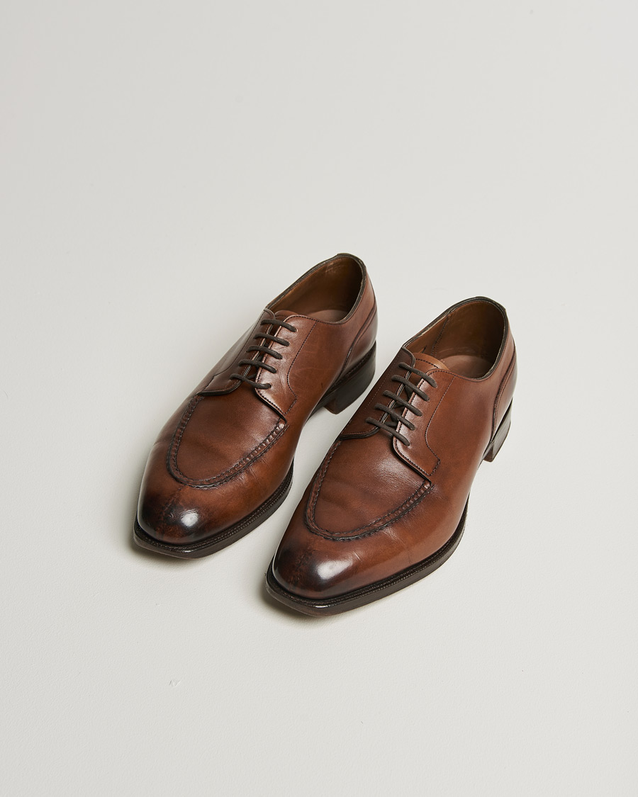 Heren | Edward Green Dover Split Toe Dark Oak Calf | Pre-owned | Edward Green Dover Split Toe Dark Oak Calf