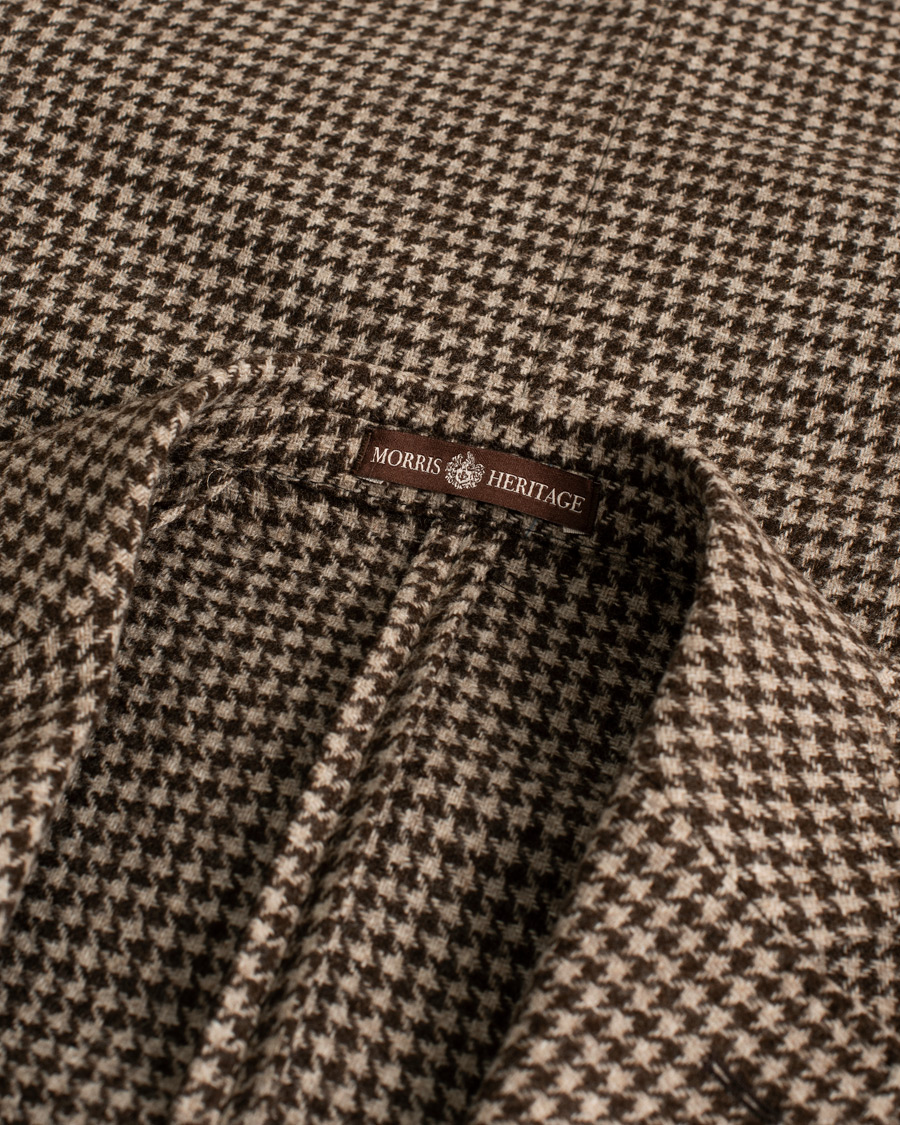 Heren | Blazers | Pre-owned | Morris Heritage Keith Dogtooth Blazer Brown 50