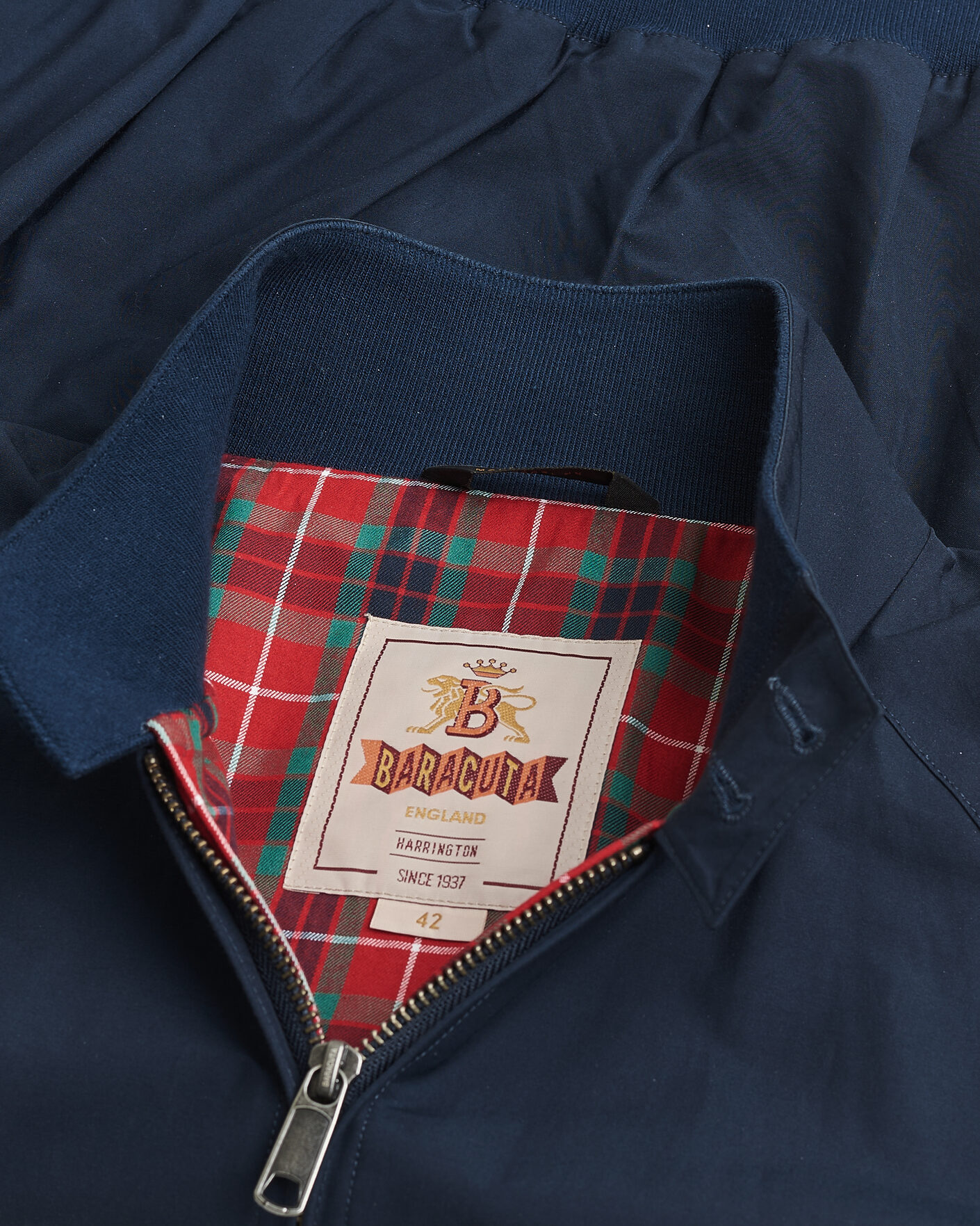 Heren | Pre-owned Jassen | Pre-owned | Baracuta G9 Original Harrington Jacket Dark Navy UK42 - EU52