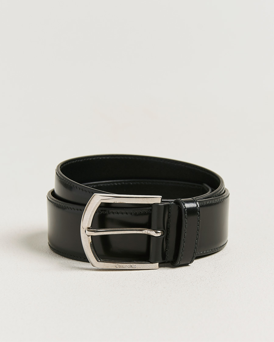 Heren | Pre-owned Accessoires | Pre-owned | Church's Polished Binder 3,5 cm Belt Black 95