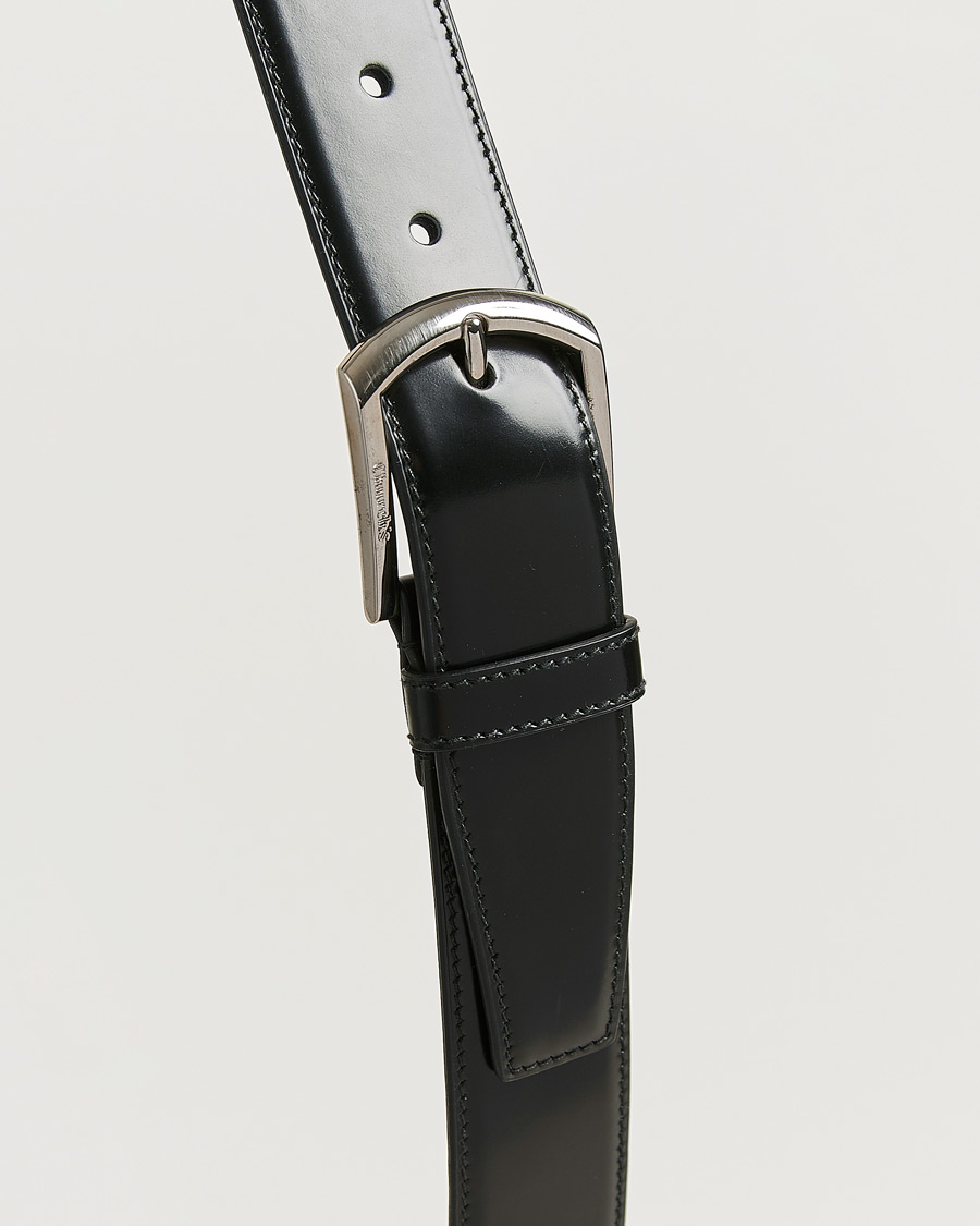 Heren | Pre-owned Accessoires | Pre-owned | Church's Polished Binder 3,5 cm Belt Black 95