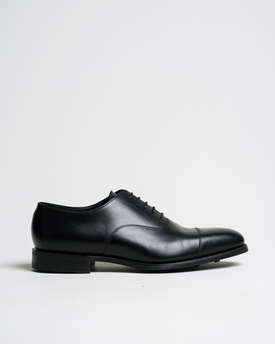 Heren | Loake 1880 Aldwych Single Dainite Oxford Black Calf UK12 - EU46 | Pre-owned | Loake 1880 Aldwych Single Dainite Oxford Black Calf UK12 - EU46
