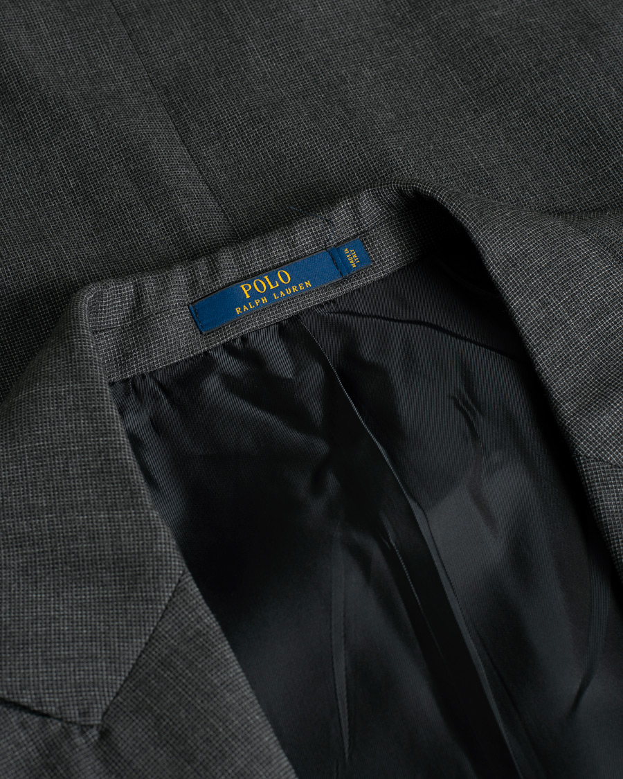 Heren | Polo Ralph Lauren Clothing Connery Peak Lapel Wool Suit Grey | Pre-owned | Polo Ralph Lauren Clothing Connery Peak Lapel Wool Suit Grey
