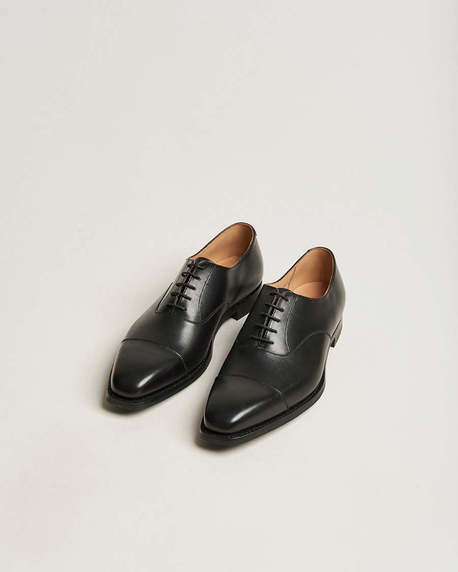Heren | Pre-owned Goodyear genaaide schoenen | Pre-owned | Crockett & Jones Hallam Oxford City Sole E Black Calf UK6 - EU40