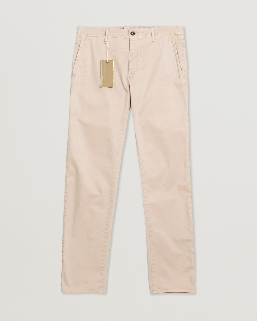 Heren | Incotex Slim Fit Stretch Slacks Sand W33 | Pre-owned | Incotex Slim Fit Stretch Slacks Sand W33