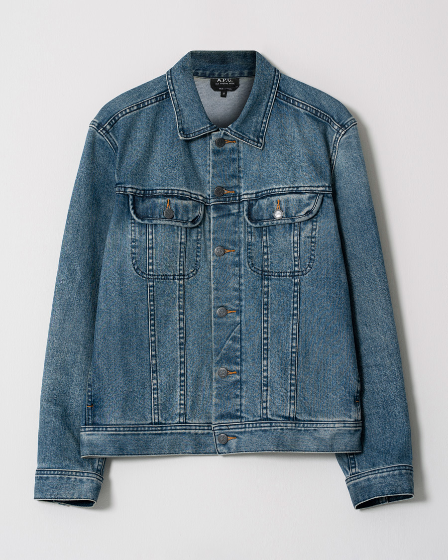 Heren | A.P.C. Jeans Jacket Indigo M | Pre-owned | A.P.C. Jeans Jacket Indigo M