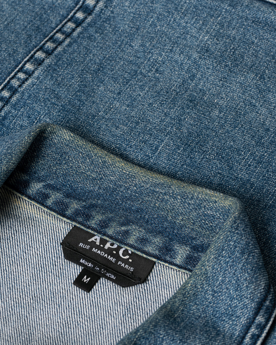 Heren | A.P.C. Jeans Jacket Indigo M | Pre-owned | A.P.C. Jeans Jacket Indigo M