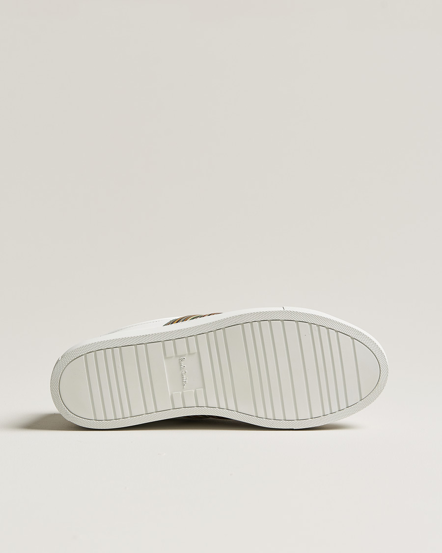 Heren | Paul Smith Ivo Sneaker White Multistripe Nappa | Pre-owned | Paul Smith Ivo Sneaker White Multistripe Nappa
