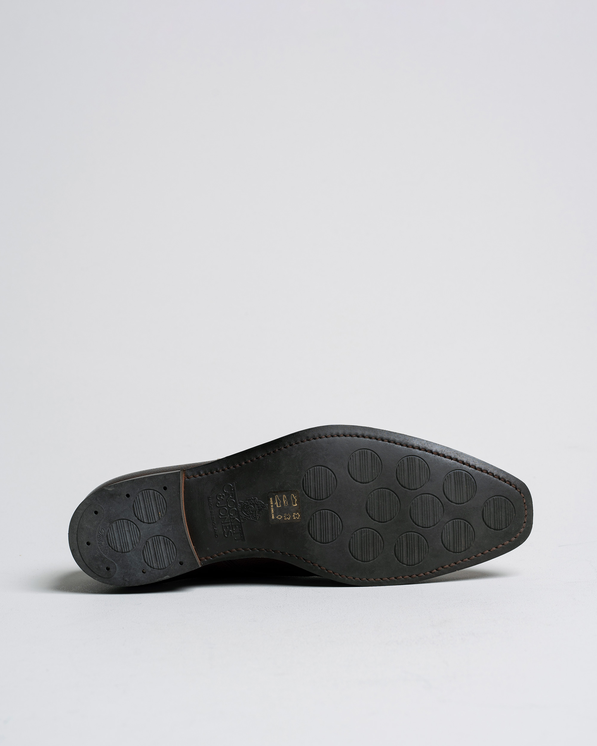 Heren | Crockett & Jones Lowndes Monkstrap City Sole Dark Brown Calf UK8,5 - EU42,5 | Pre-owned | Crockett & Jones Lowndes Monkstrap City Sole Dark Brown Calf UK8,5 - EU42,5