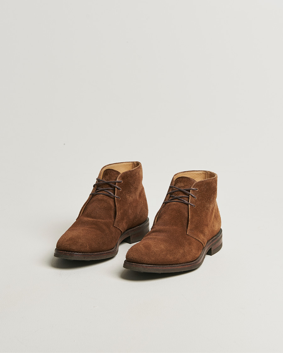 Heren | Pre-owned Goodyear genaaide schoenen | Pre-owned | Loake 1880 Kempton Chukka Boot Brown Suede UK7,5 - EU41,5
