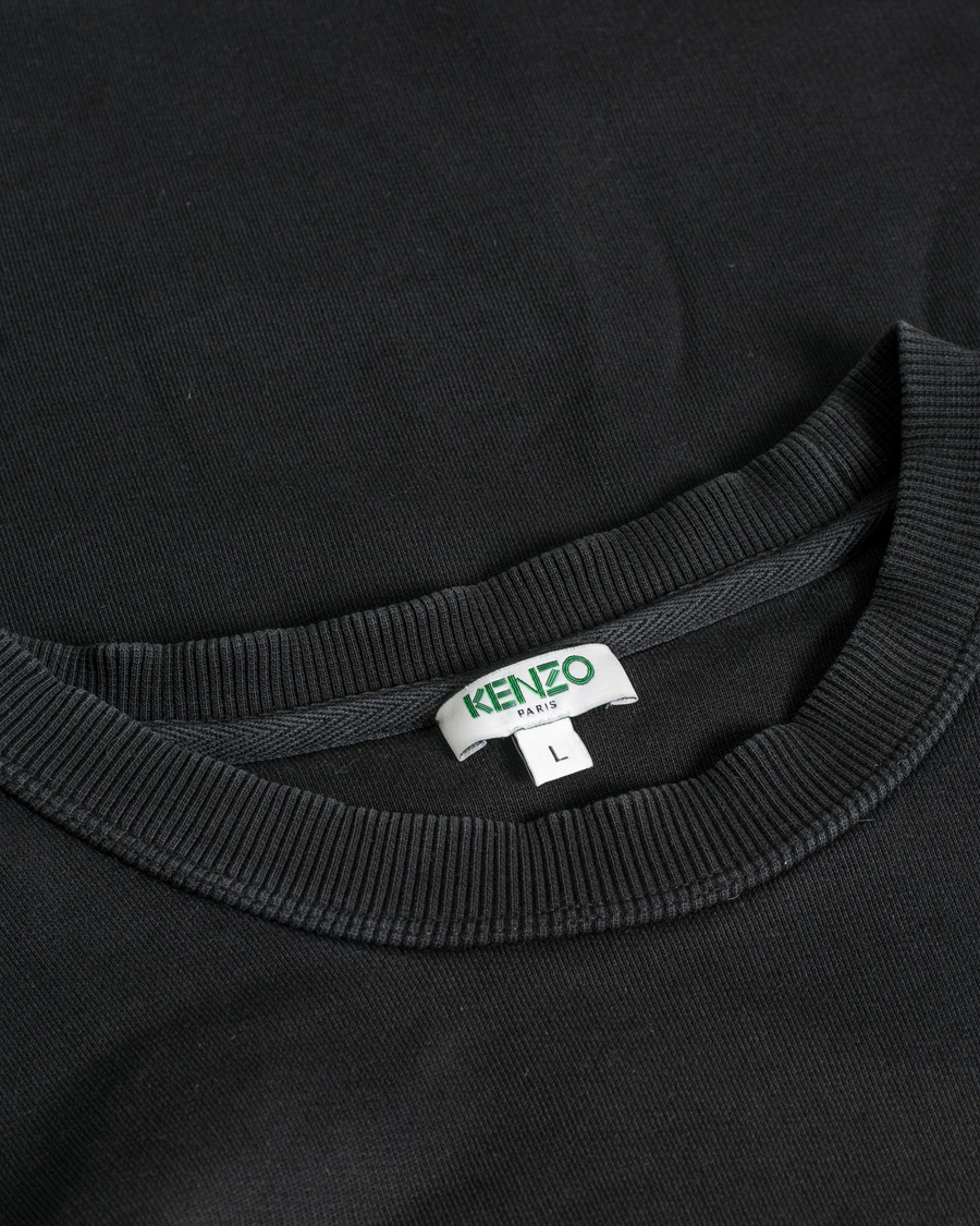 Heren | Kenzo Paris Sweatshirt Black | Pre-owned | Kenzo Paris Sweatshirt Black