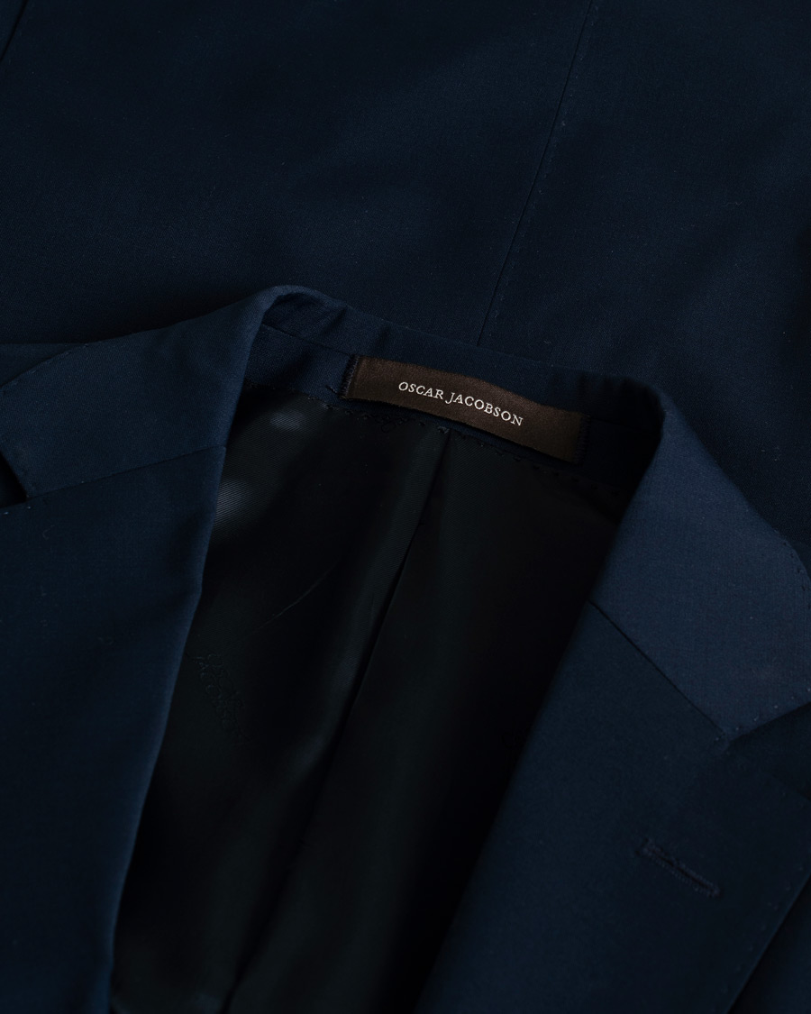 Heren | Blazers | Pre-owned | Oscar Jacobson Edmund/Denz Wool Stretch Suit Blue 46