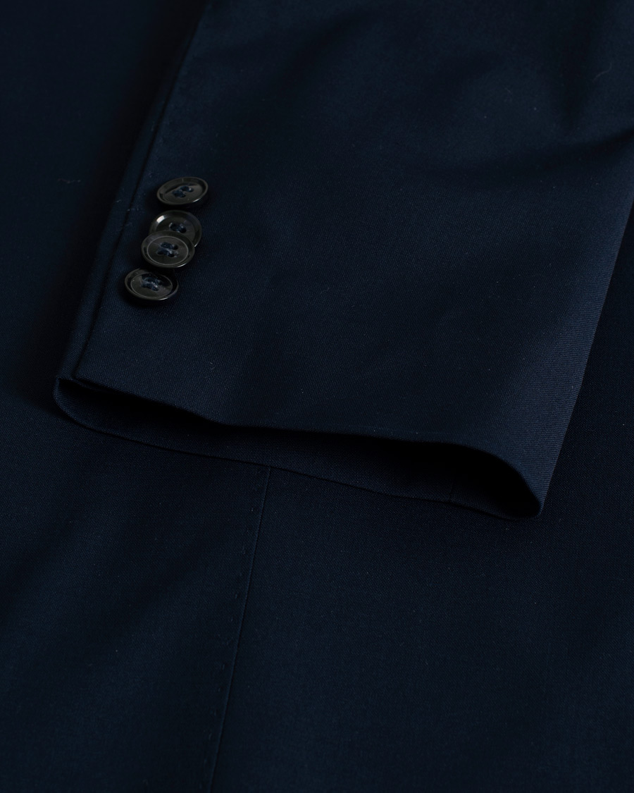 Heren | Blazers | Pre-owned | Oscar Jacobson Edmund/Denz Wool Stretch Suit Blue 46