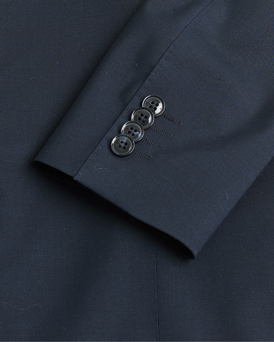 Heren | Pre-owned Blazers | Pre-owned | Oscar Jacobson Edmund Wool Blazer Navy 46