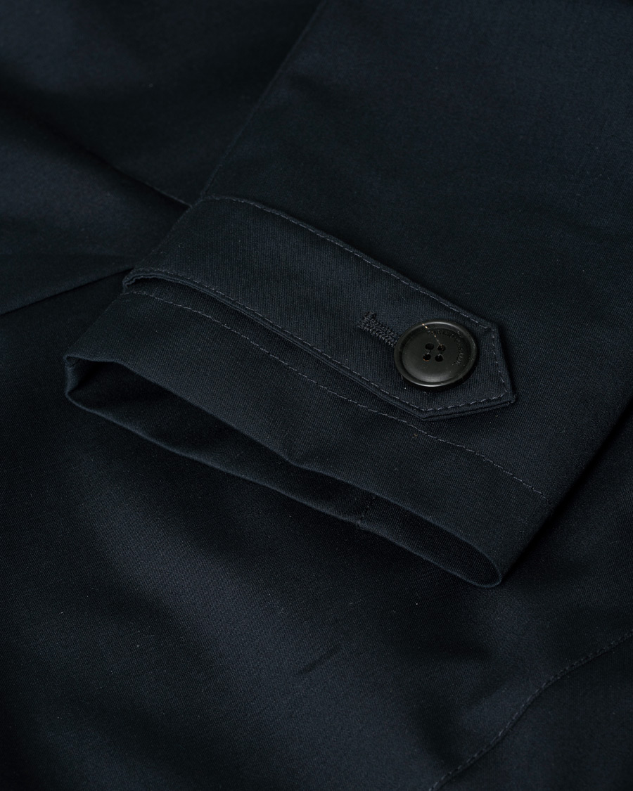 Heren | Emporio Armani Trenchcoat Navy | Pre-owned | Emporio Armani Trenchcoat Navy