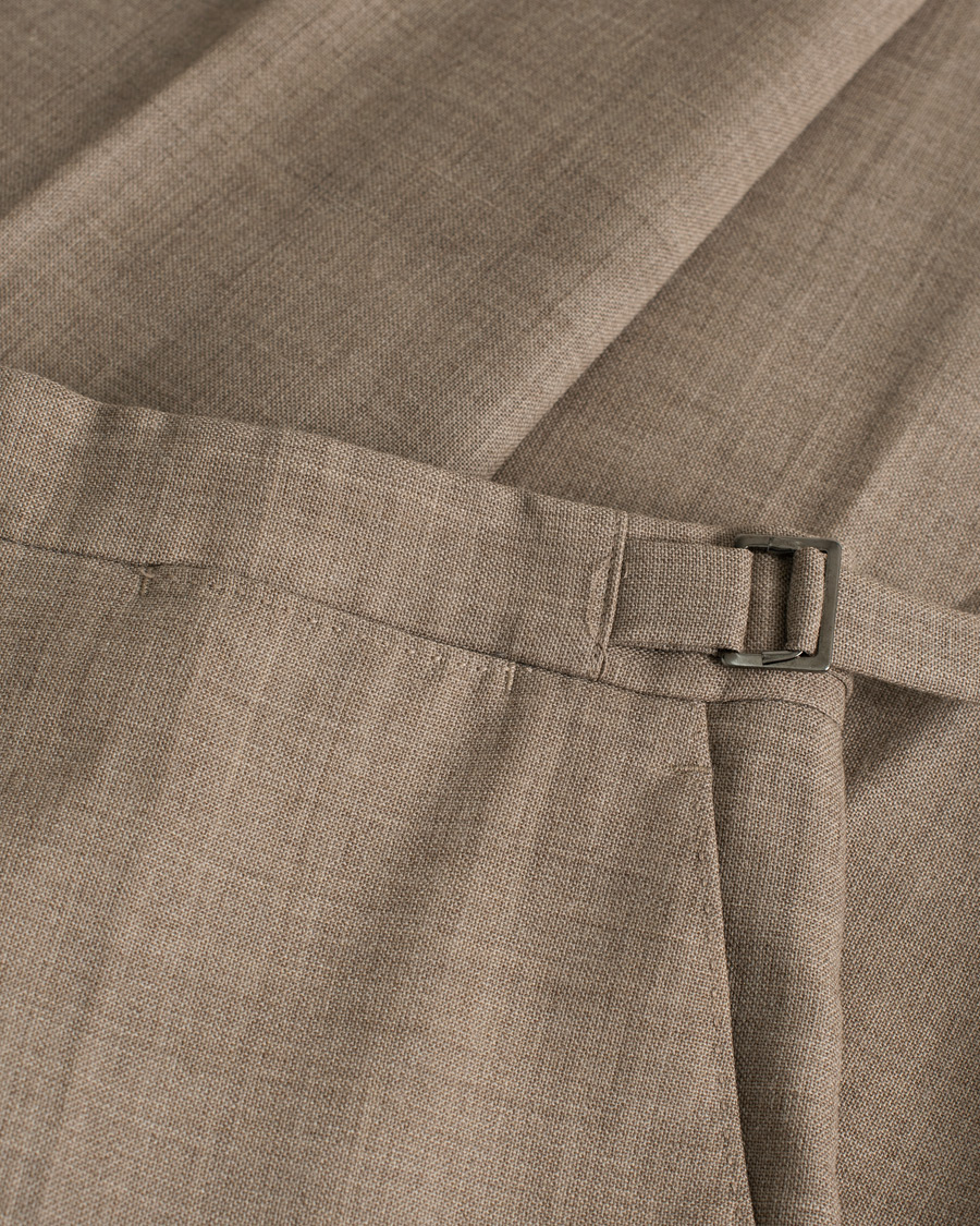 Heren | Pakken | Pre-owned | Berg&Berg Dan Wool Suit Taupe Melange 50