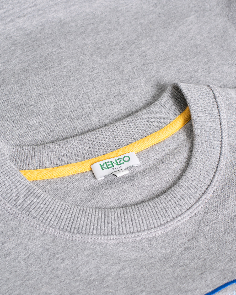 Heren | Kenzo Tiger Valentine Sweatshirt Light Grey | Pre-owned | Kenzo Tiger Valentine Sweatshirt Light Grey