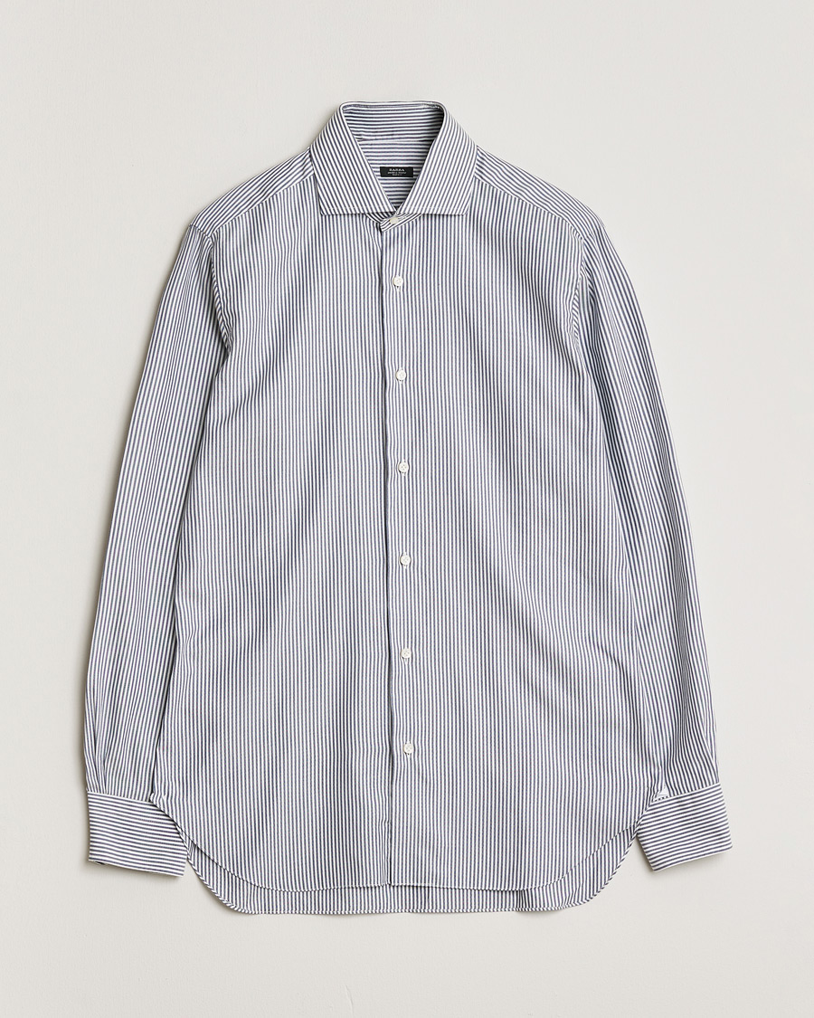 Heren | Pre-owned Overhemden | Pre-owned | Barba Napoli Cutaway Shirt Blue Striped 40 - M