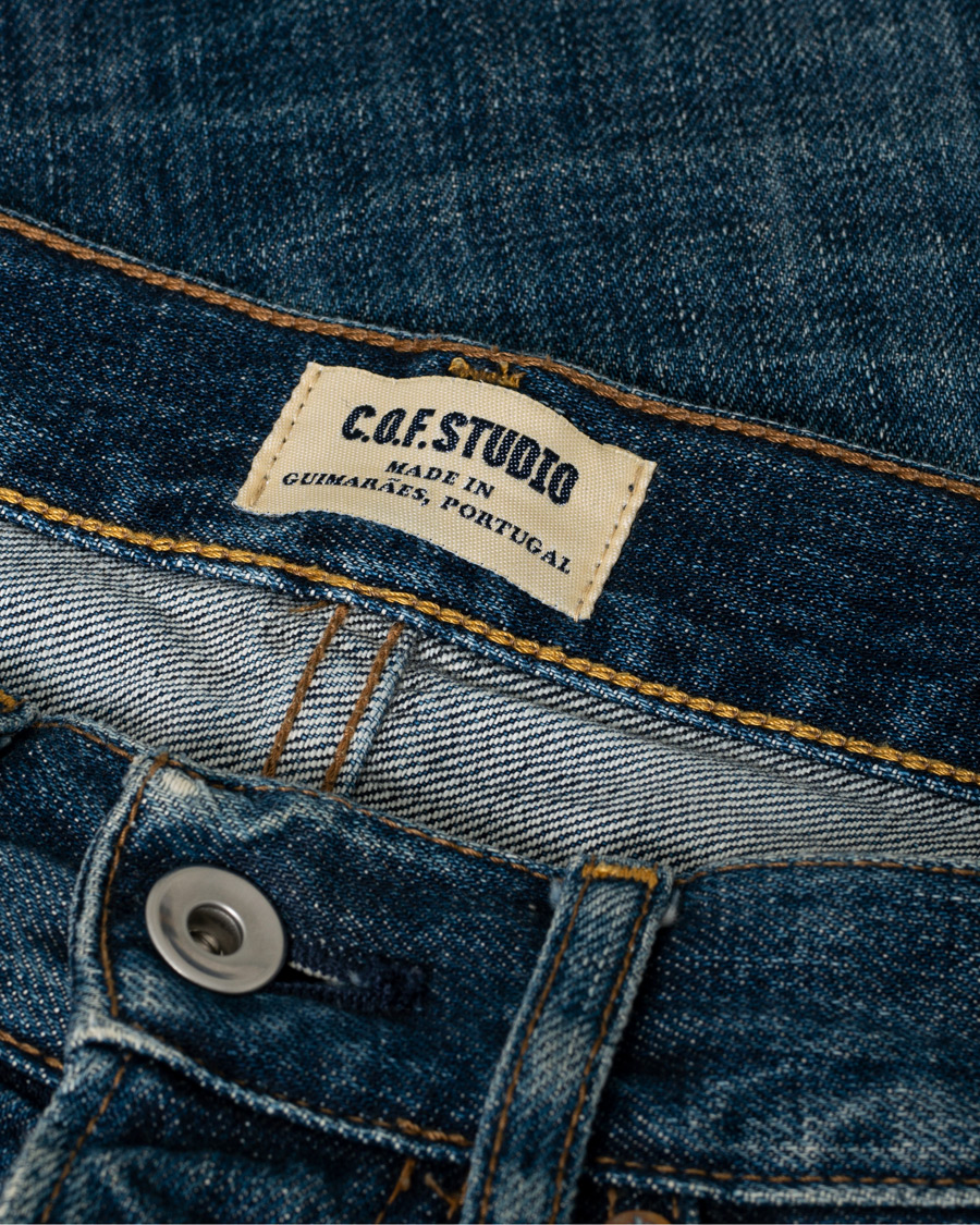 Heren | C.O.F. Studio M3 Regular Tapered Fit Selvedge Jeans Classic Worn W29 | Pre-owned | C.O.F. Studio M3 Regular Tapered Fit Selvedge Jeans Classic Worn W29