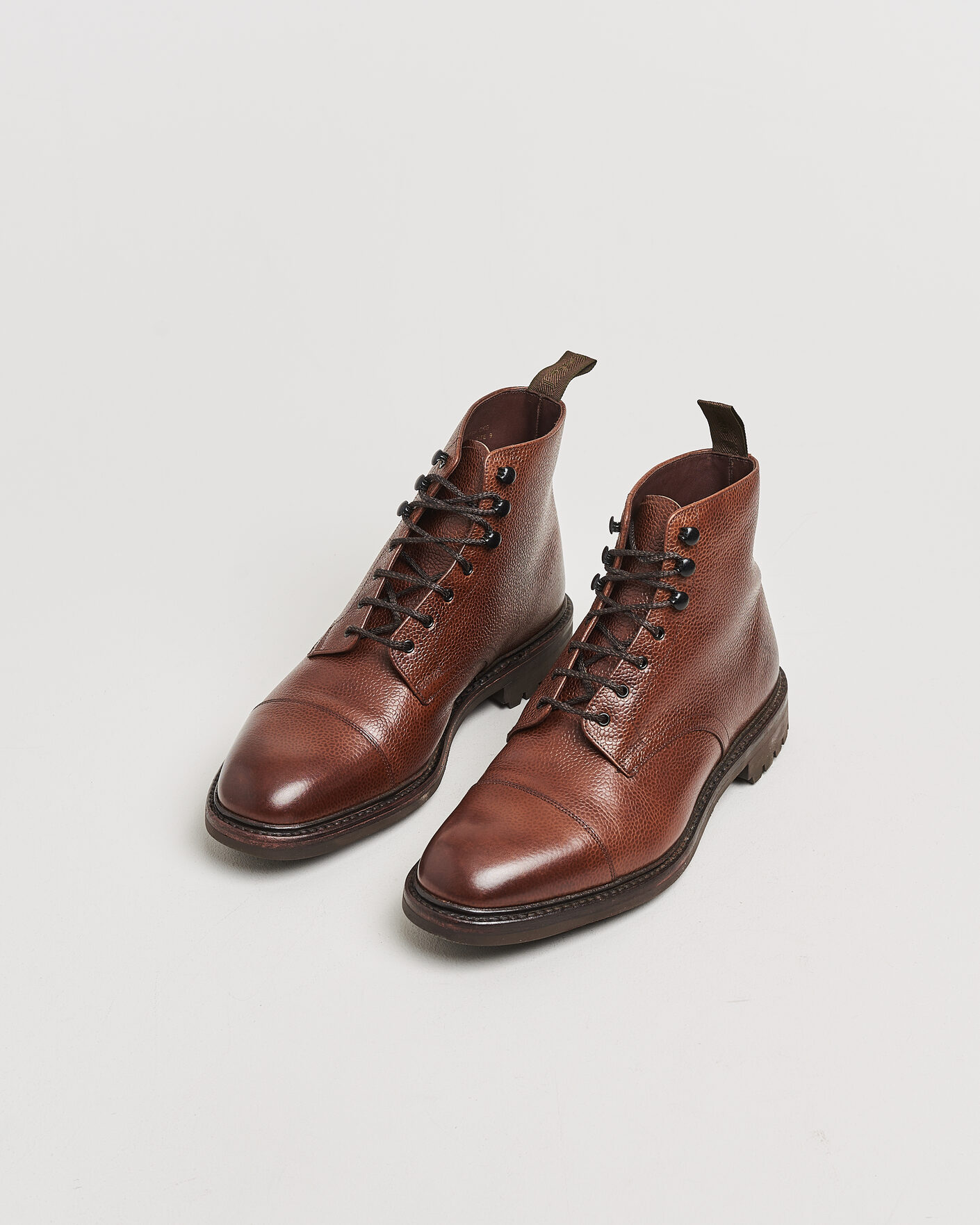 Heren | Pre-owned Goodyear genaaide schoenen | Pre-owned | Loake 1880 Sedbergh Derby Boot Brown Grain Calf UK9 - EU43