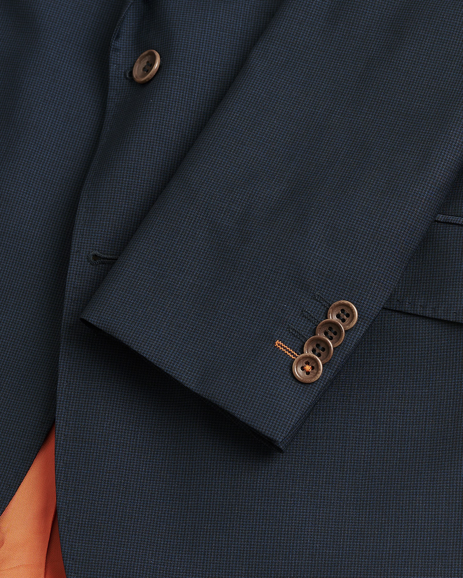 Heren | Pre-owned Pakken | Pre-owned | Morris Wool Suit Navy Check 150